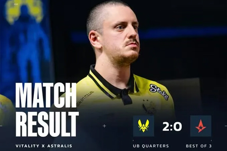 Vitality強勢開啟2025下半賽季 2-0橫掃Astralis展現(xiàn)王朝底蘊